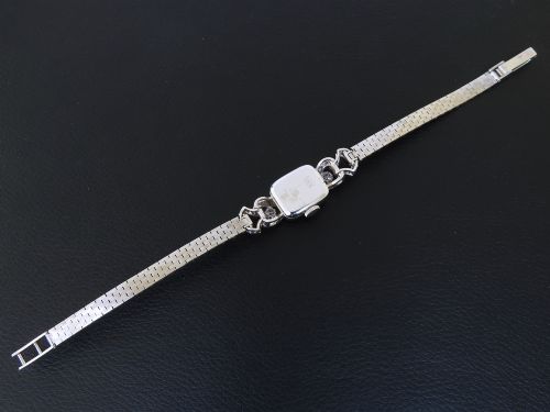 fig 6. Heavenly Solid 18ct White Gold and Diamond Cocktail Watch by Bucherer c1950