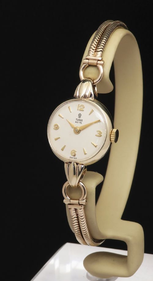 Solid 9ct Gold Rolex Tudor Royal Ladies Cocktail Watch C1955