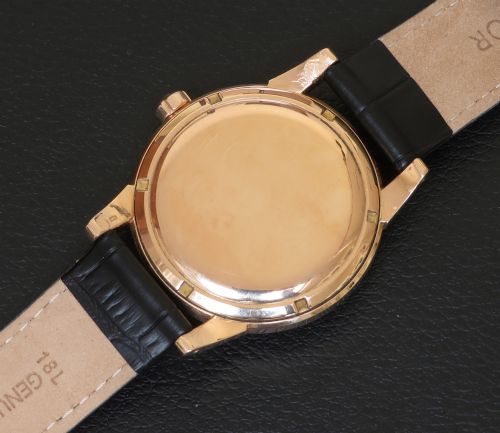fig 5. Very Rare Solid 18ct Rose Gold Omega Seamaster Chronometre Mens Watch c1953