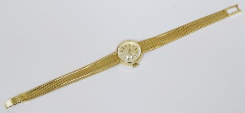 fig 8. Mint Solid 18ct Gold Omega Sapphette c1969 with Boxes and Papers