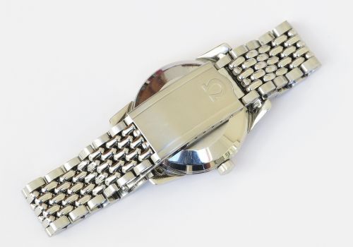 fig 3. Superb Untouched Omega Seamaster Cal 501 Cross Hair Dial Mens Watch c1959