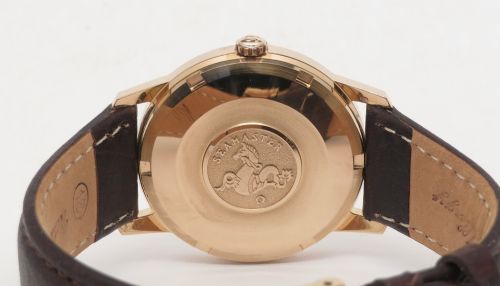 fig 4. Rare Mint Untouched Solid 18ct Rose Gold Omega Seamaster Automatic c1966 With Boxes Mens Watch