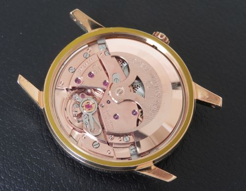 fig 5. Rare Mint Untouched Solid 18ct Rose Gold Omega Seamaster Automatic c1966 With Boxes Mens Watch