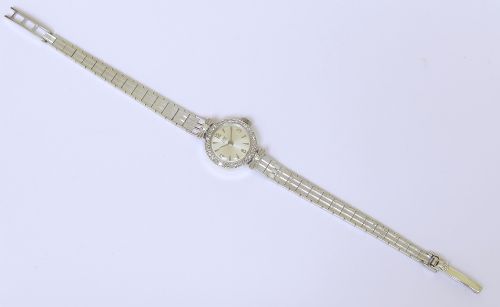 fig 5. Solid 9ct white gold and diamond Rolex Tudor Royal Ladies Cocktail Watch c1966