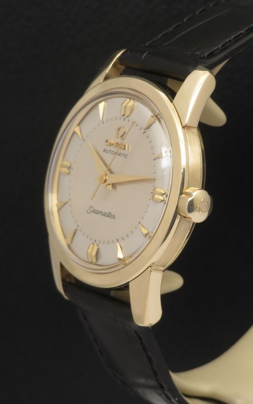fig 3. Heavy solid 18ct gold Omega Seamaster Automatic c1956