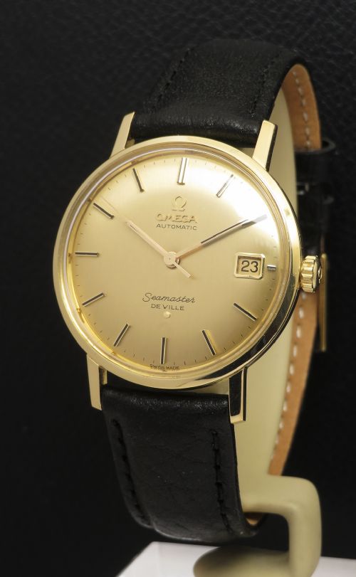 Very Rare Solid 18ct Gold Omega Seamaster Deville Deluxe C1966
