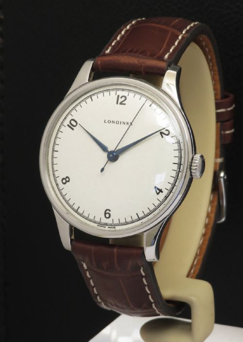 Very Rare Longines 5045 Arctic Dial Jumbo 1957