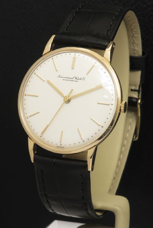 Rare Solid 18ct Gold Iwc International Watch Company Calibre 401 C1956
