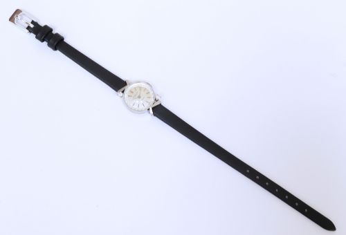 fig 4. Very Rare IWC solid 18ct white gold and diamond cocktail watch c1963
