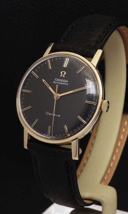 fig 2. Solid 9ct Gold Omega Geneve Automatic Mens Watch c1966