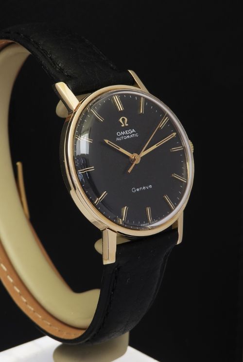 fig 3. Solid 9ct Gold Omega Geneve Automatic Mens Watch c1966