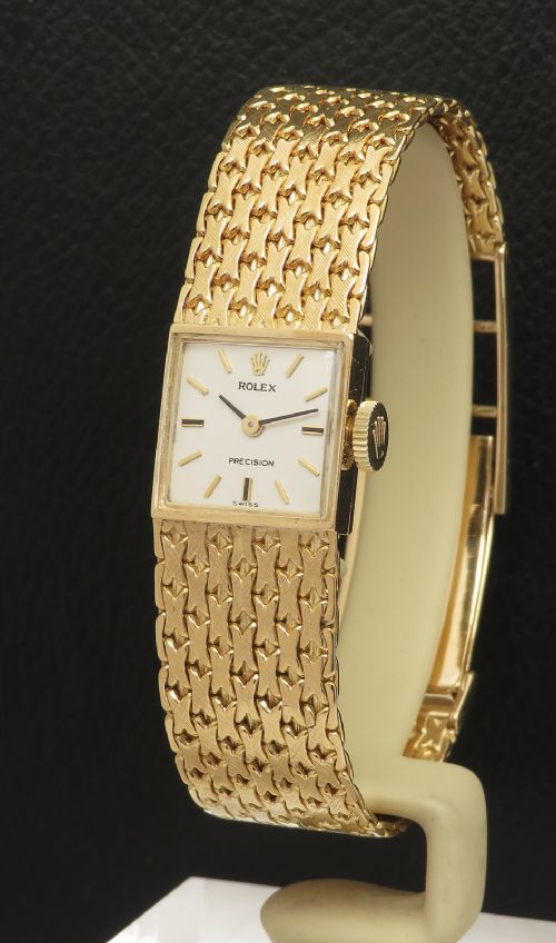 Extremely Rare Solid Heavy 18ct Gold Ladies Rolex Precision C1963