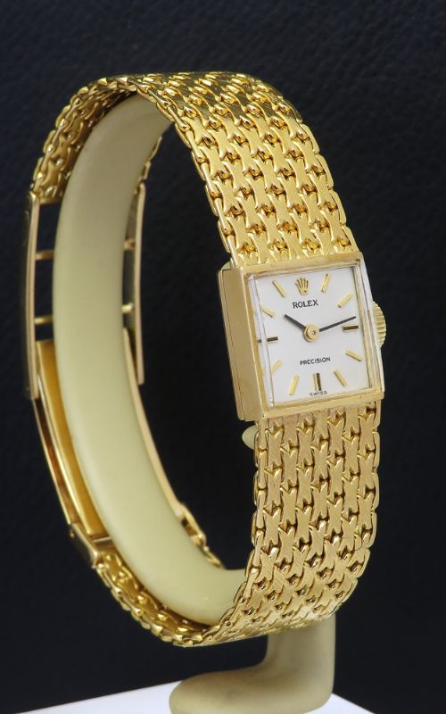 fig 2. Extremely Rare Solid Heavy 18ct Gold Ladies Rolex Precision c1963