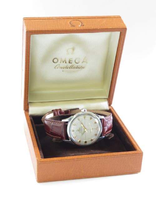 Very Rare Omega Constellation Chronometer Bumper Automatic with Box C1954