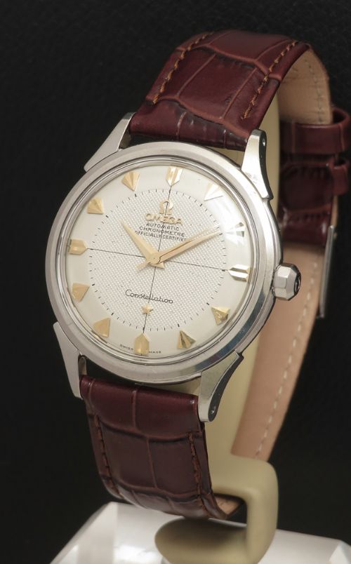 fig 2. Very Rare Omega Constellation Chronometer Bumper Automatic With Box c1954