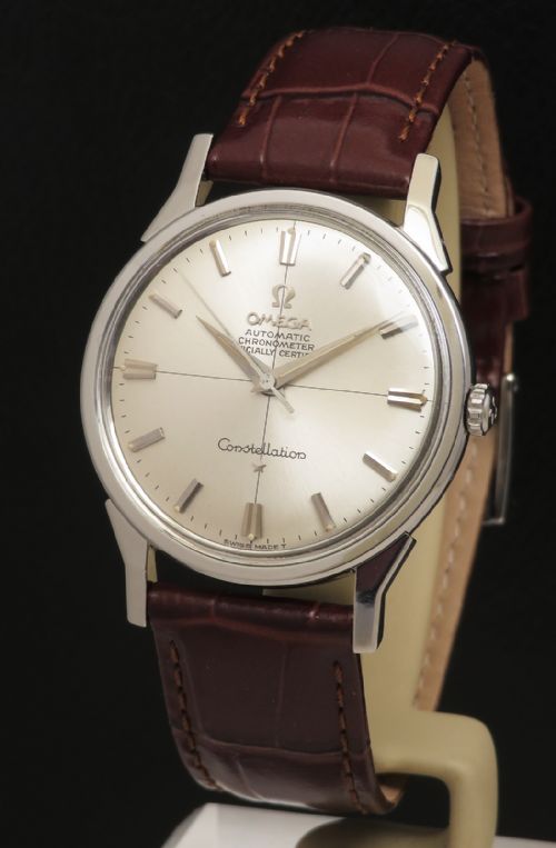Omega Constellation Chronometer Cross Hair Dial with Exhibition Back C1966