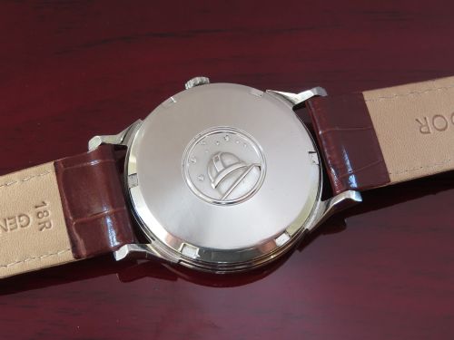 fig 4. Omega Constellation Chronometer Cross Hair Dial with Exhibition Back c1966