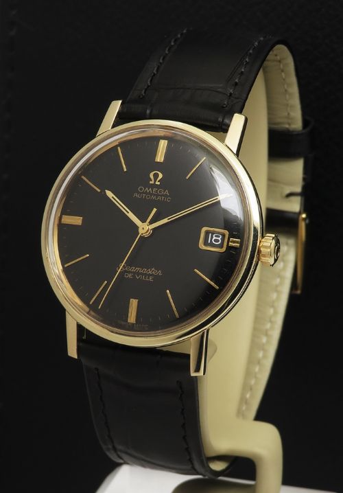 fig 1. Solid 9ct Gold Omega Seamaster Deville automatic 1969
