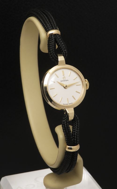 fig 2. Mint with box Solid 9ct Gold Omega Ladies Cocktail Watch c1960