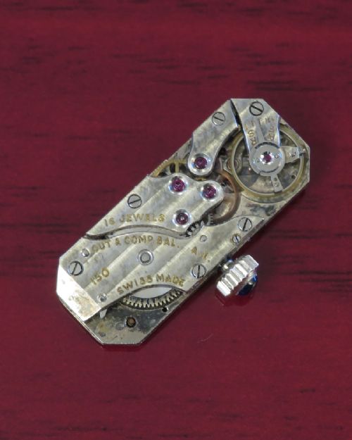 fig 4. Beautiful Art Deco Platinum and Diamond Cocktail Watch by Asprey c1930