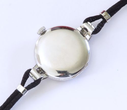 fig 6. Platinum and Diamond Ladies Cocktail Watch by Vertex c1930