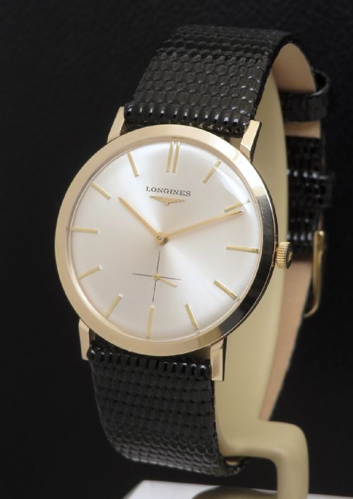 Mint Solid 9ct Gold Longines 19.4 Mens Watch with Box C1964