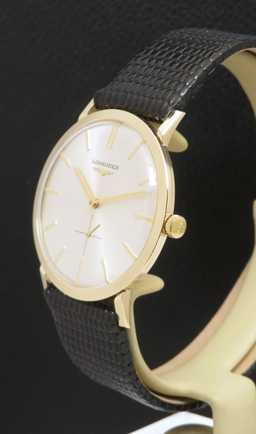 fig 2. Mint Solid 9ct Gold Longines 19.4 Mens Watch With Box c1964