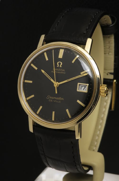 Solid 9ct Gold Omega Seamaster Deville Automatic 1968 with Box