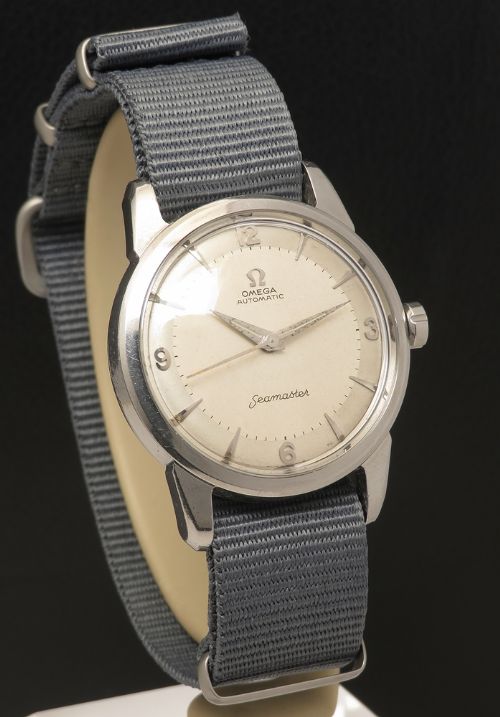 fig 2. Omega Seamaster Auto Calibre 501 Two Tone Explorer Dial 1957