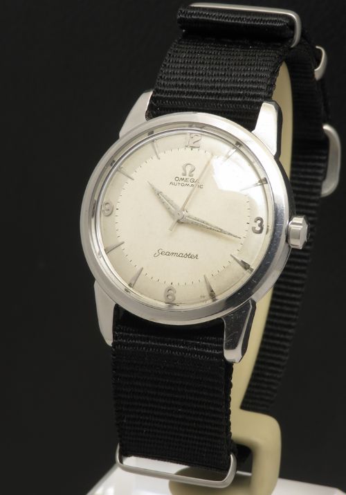 fig 4. Omega Seamaster Auto Calibre 501 Two Tone Explorer Dial 1957