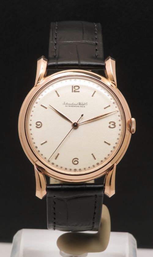 fig 2. Rare Oversize Solid 18ct Rose Gold International Watch Company IWC Cal 89 c1948