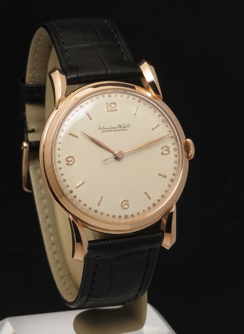 fig 4. Rare Oversize Solid 18ct Rose Gold International Watch Company IWC Cal 89 c1948