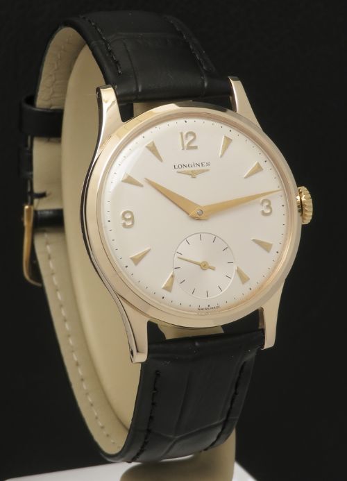 fig 2. Mint Solid 9ct Gold Longines 30L Mens Watch with box c1964