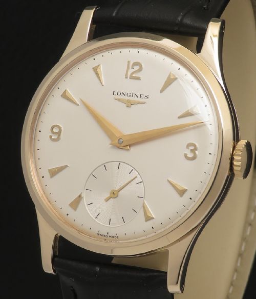 fig 3. Mint Solid 9ct Gold Longines 30L Mens Watch with box c1964