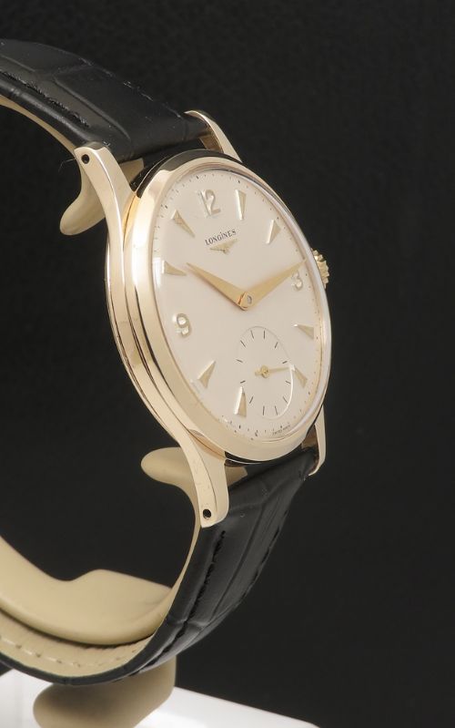 fig 5. Mint Solid 9ct Gold Longines 30L Mens Watch with box c1964