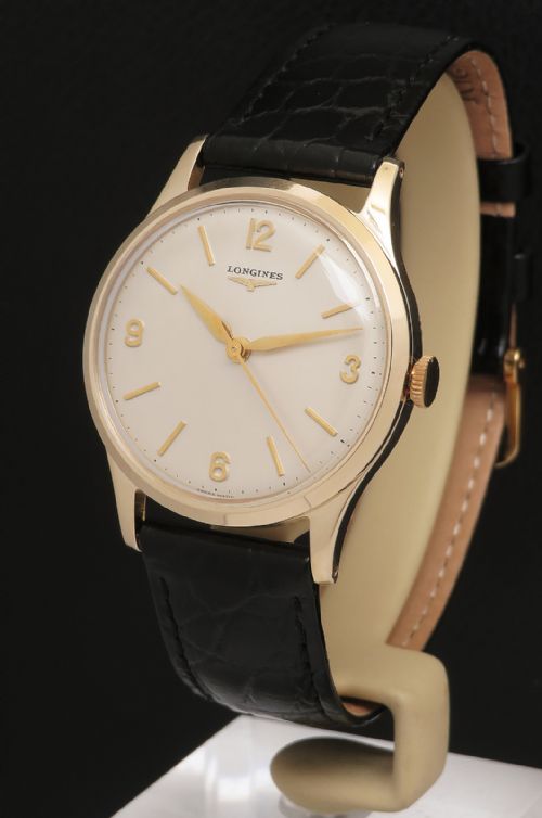 Mint Original Solid 9ct Gold Longines 12.68zs Mens Watch C1960