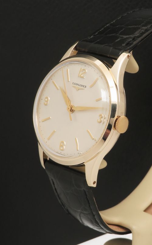 fig 2. Mint Original Solid 9ct Gold Longines 12.68ZS Mens Watch c1960