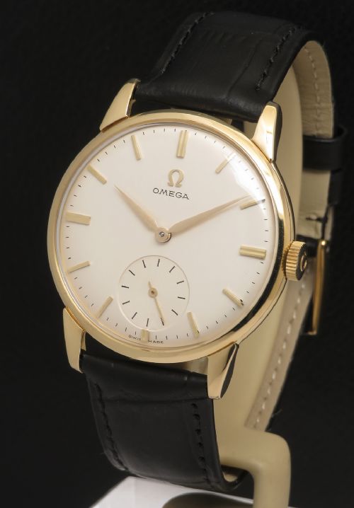 Near Mint Solid 18ct Gold Omega Tresor Calibre 267 C1960 with Box