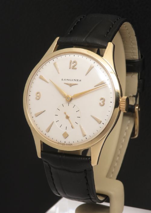 Near Mint Solid 18ct Gold Longines 23z Mens Watch C1954