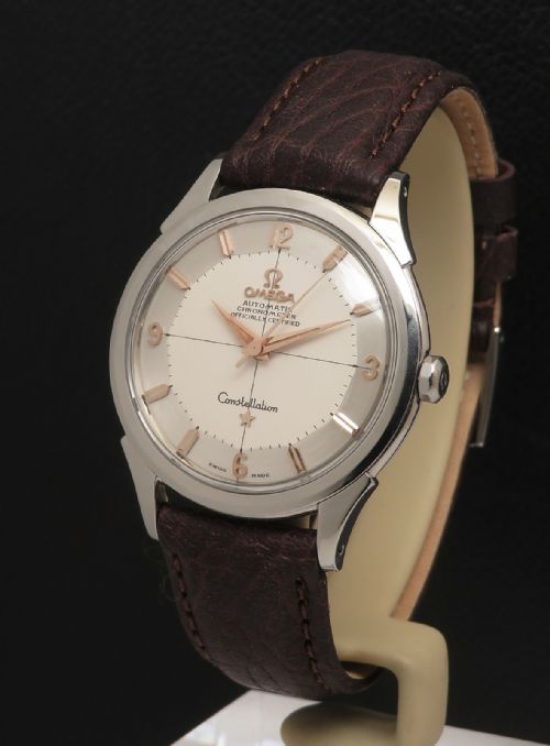 Fully Restored Omega Constellation 505 Chronometer Pie Pan C1958