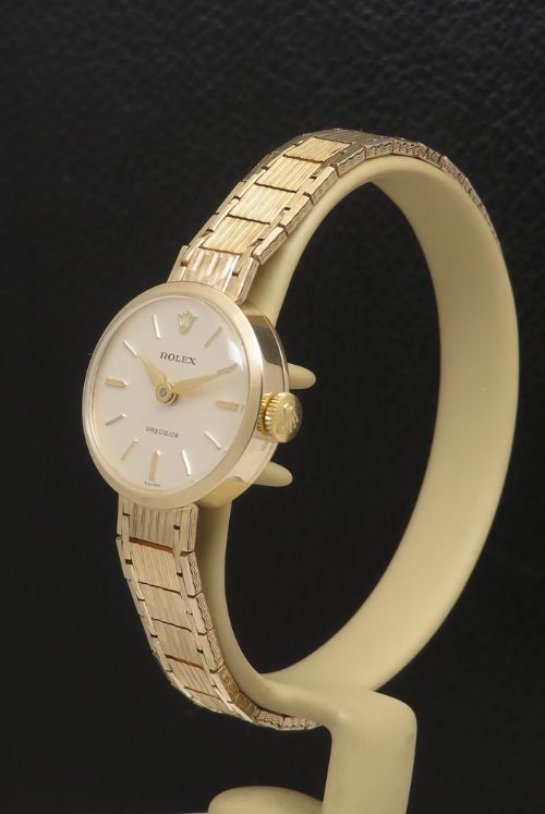 fig 1. Solid 9ct Gold Rolex Precision Ladies Watch c1963
