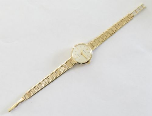 fig 3. Solid 9ct Gold Rolex Precision Ladies Watch c1963