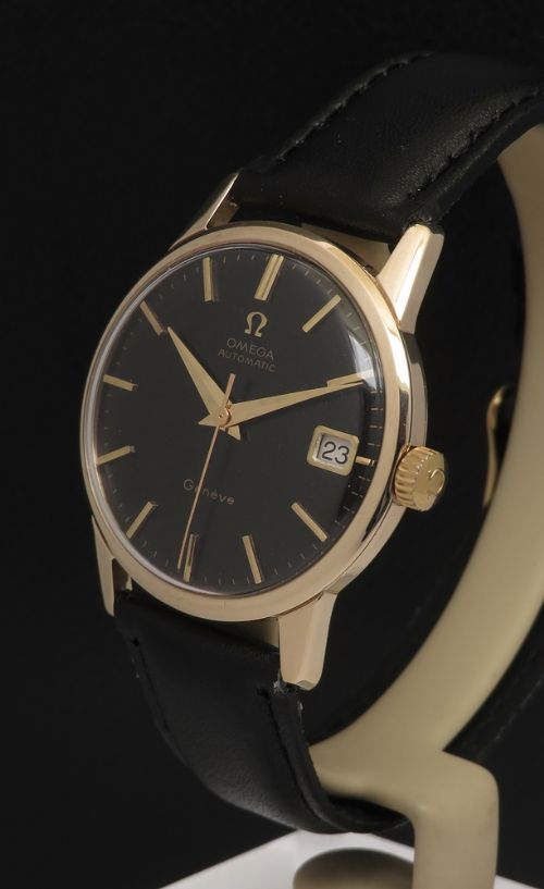 fig 1. Solid 9ct Gold Omega Geneve Automatic Mens Watch c1962