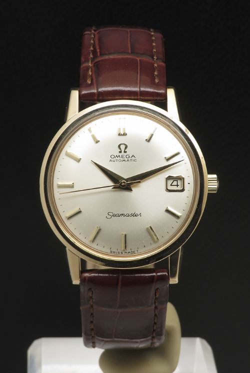 fig 2. Heavy solid 9ct gold Omega Seamaster Automatic with Date c1965