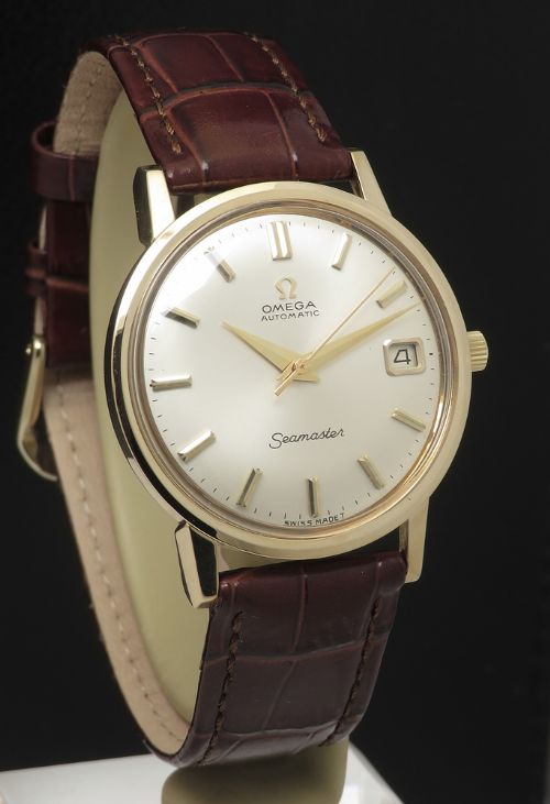 fig 3. Heavy solid 9ct gold Omega Seamaster Automatic with Date c1965