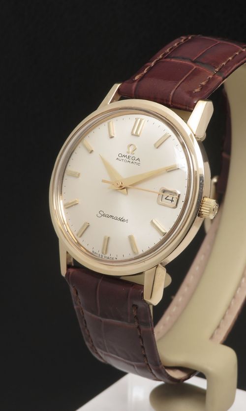 fig 5. Heavy solid 9ct gold Omega Seamaster Automatic with Date c1965