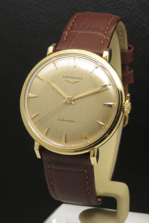 Very Rare Solid 18ct Gold Longines 290 Deluxe C1960