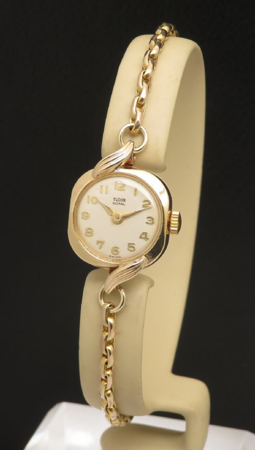 Solid 9ct Gold Rolex Tudor Royal Ladies Cocktail Watch C1963