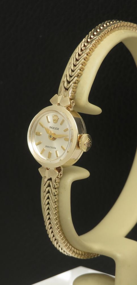 fig 2. Mint Condition Solid 9ct Gold Rolex Precision Ladies Watch c1966