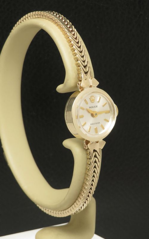 fig 5. Mint Condition Solid 9ct Gold Rolex Precision Ladies Watch c1966